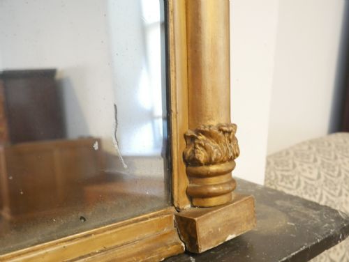 LATE REGENCY GILT OVERMANTEL MIRROR - ADDITIONAL PHOTO 5