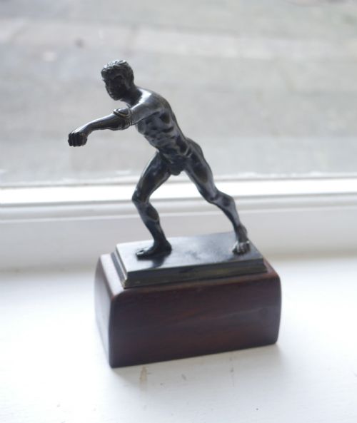 19thc Borghese Gladiator Bronze
