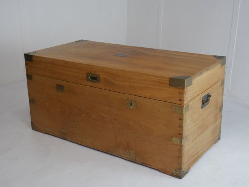 1900'S Camphor Wood Campaign Trunk