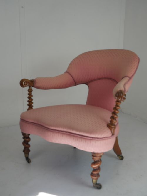 DECORATIVE WALNUT ARMCHAIR - ADDITIONAL PHOTO 1