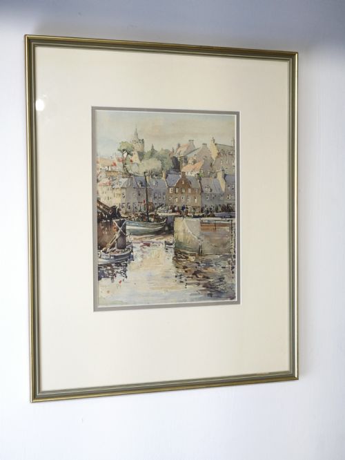 Scottish Watercolour Pittenweem Fife