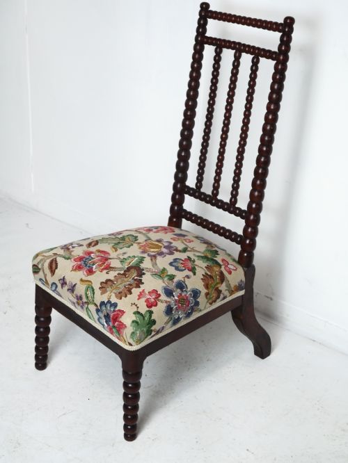 19thc Oak Bobbin Chair