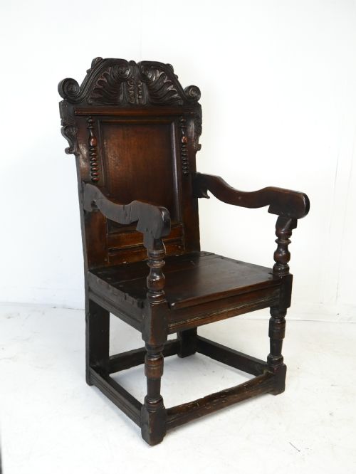 17th Century Oak Wainscot Chair