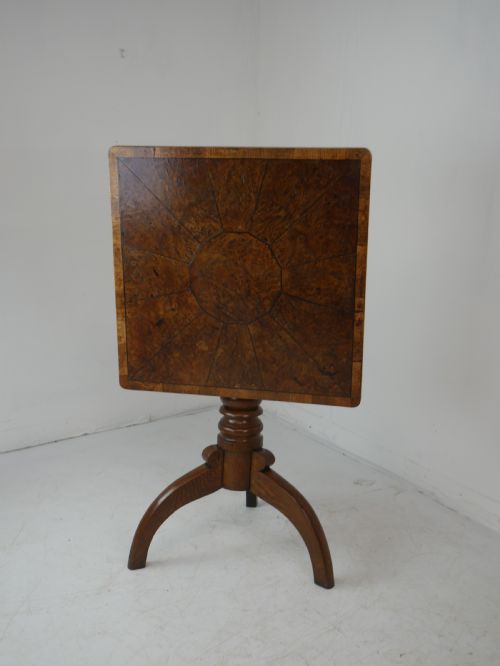 Welsh Pollard Oak Tilt Side Table