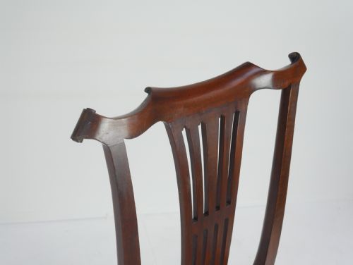 PAIR 19THC LEATHER CHAIRS - ADDITIONAL PHOTO 8