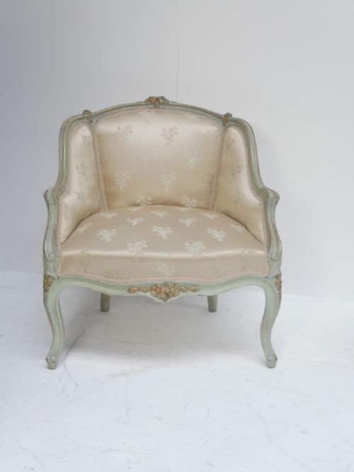 PAIR SCANDINAVIAN PAINTED ARMCHAIRS - ADDITIONAL PHOTO 2