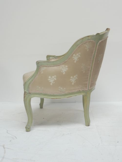 PAIR SCANDINAVIAN PAINTED ARMCHAIRS - ADDITIONAL PHOTO 4