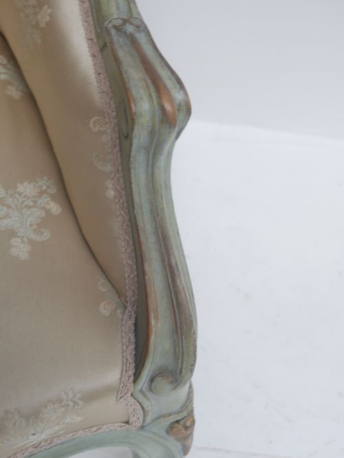 PAIR SCANDINAVIAN PAINTED ARMCHAIRS - ADDITIONAL PHOTO 5