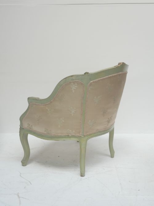 PAIR SCANDINAVIAN PAINTED ARMCHAIRS - ADDITIONAL PHOTO 6
