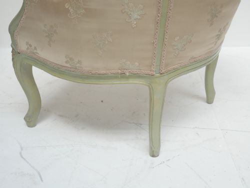 PAIR SCANDINAVIAN PAINTED ARMCHAIRS - ADDITIONAL PHOTO 7