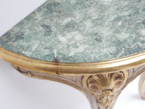 PAIR 1920'S PAINTED CONSOLE TABLES - ADDITIONAL PHOTO 9