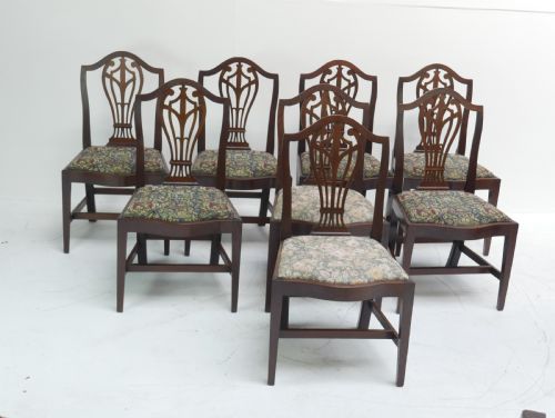 Set of 8 18thc Dining Chairs