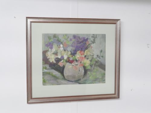 Oil Painting Bowl of Flowers