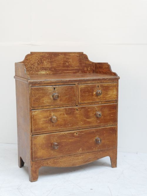 19thc Painted  Chest of Drawers