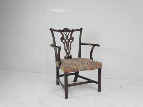Scottish 18thc Needlepoint Armchair