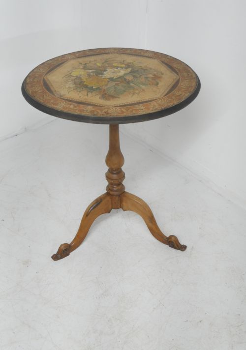 19thc Painted Occasional Table