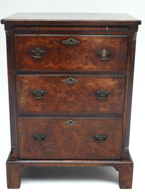 Small Burr Walnut Chest of Drawers