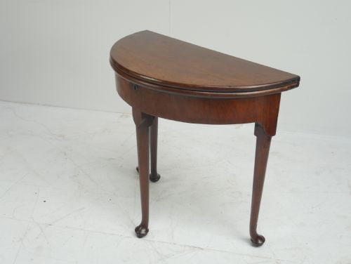 18TH CENTURY DEMI LUNE GAMES SIDE TABLE - ADDITIONAL PHOTO 6