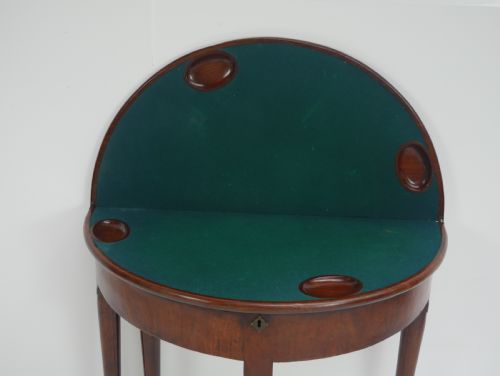 18TH CENTURY DEMI LUNE GAMES SIDE TABLE - ADDITIONAL PHOTO 9