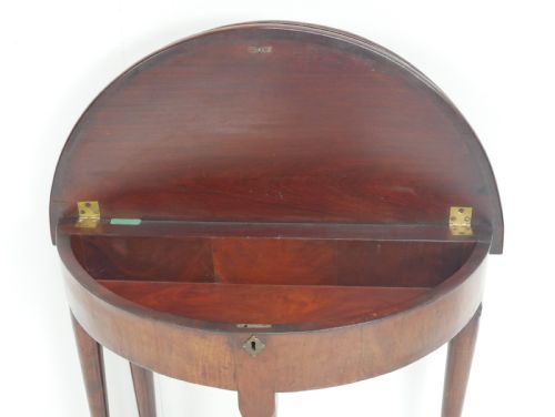 18TH CENTURY DEMI LUNE GAMES SIDE TABLE - ADDITIONAL PHOTO 11