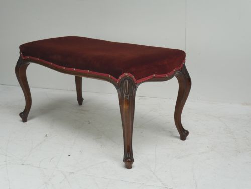 19thc Oblong Stool 96.Cm Wide