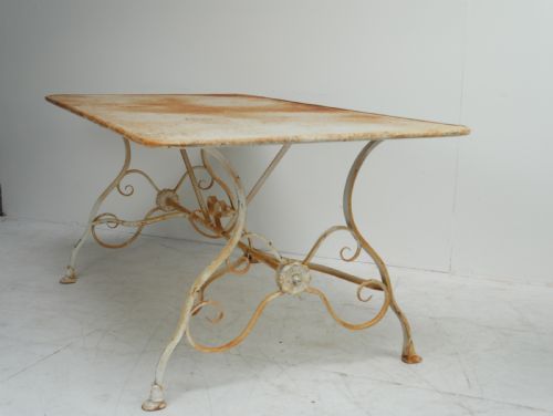 French Iron & Metal Garden Table
