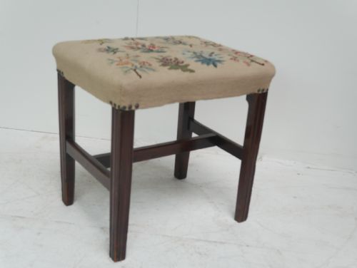 Georgian Needlepoint Stool