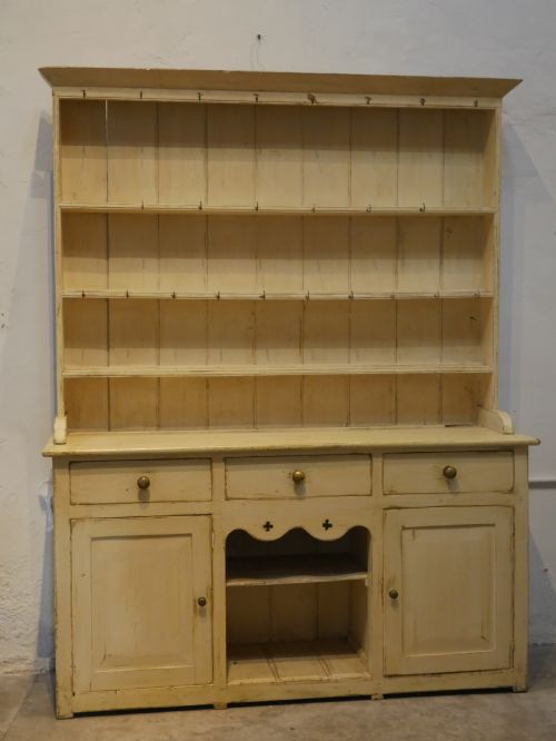 19th Century Painted Pine Dresser