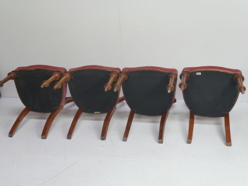 FOUR WALNUT 19THC CHAIRS - ADDITIONAL PHOTO 5