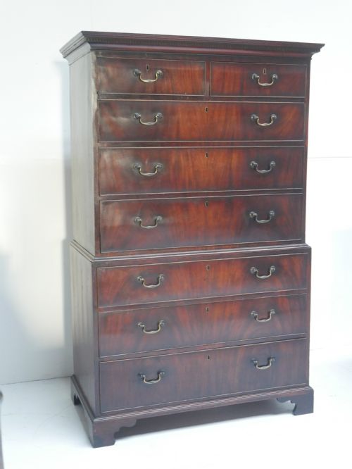 Georgian Mahogany Tallboy  177cm High