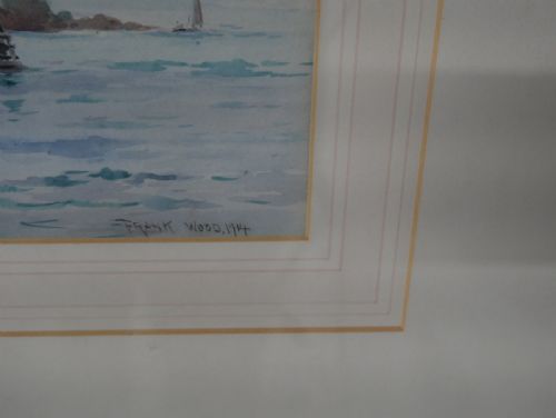FRANK WOOD MARINE PAINTING 1914 - ADDITIONAL PHOTO 2