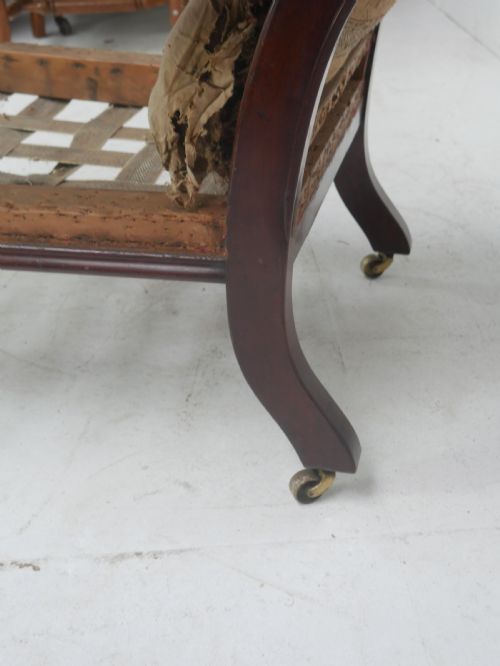 19THC ARM CHAIR FOR UPHOLSTERY - ADDITIONAL PHOTO 3