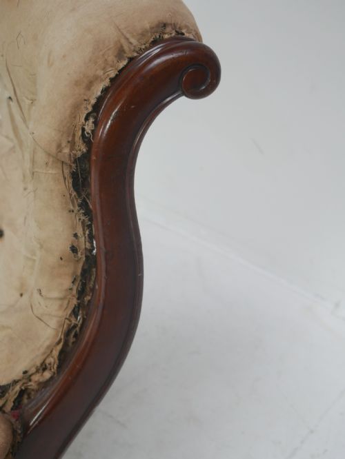 19THC ARM CHAIR FOR UPHOLSTERY - ADDITIONAL PHOTO 8