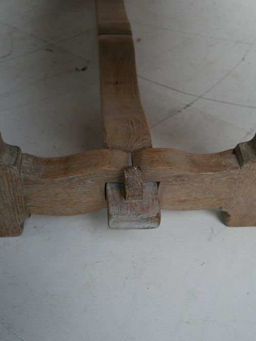 1920'S LIMED OAK REFECTORY TABLE - ADDITIONAL PHOTO 5