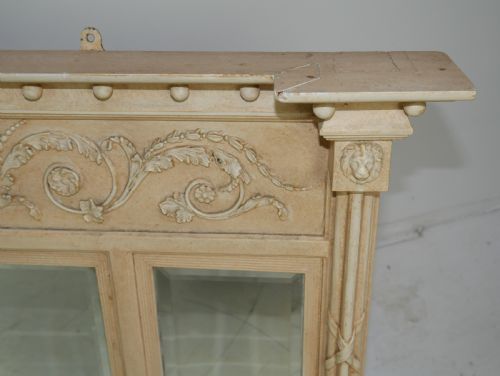 PAINTED OVERMANTLE MIRROR - ADDITIONAL PHOTO 1