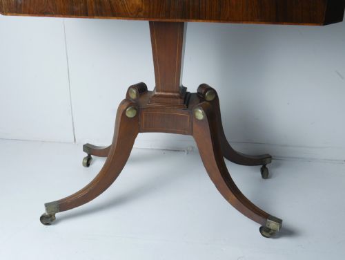 FINE REGENCY ROSEWOOD CARD TABLE - ADDITIONAL PHOTO 8