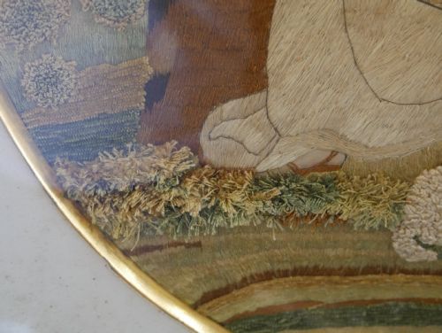 EARLY 19THC CREWEL WORK EMBROIDERY - ADDITIONAL PHOTO 7