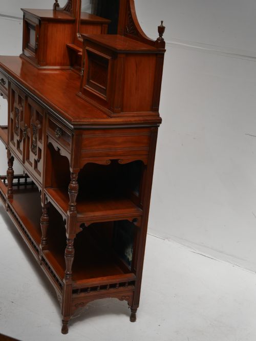 FINE WALNUT AMBOYNA SIDEBOARD - ADDITIONAL PHOTO 11