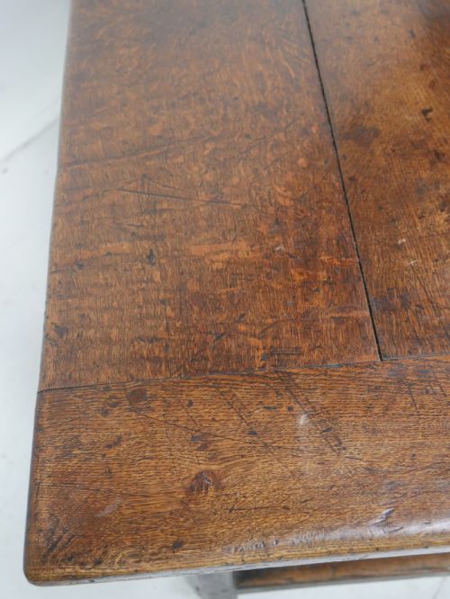 GEORGIAN OAK SIDE HALL TABLE - ADDITIONAL PHOTO 9