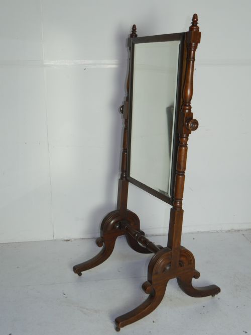 NEAT REGENCY CHEVAL MIRROR - ADDITIONAL PHOTO 5
