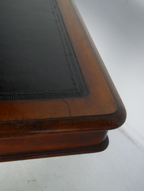 LEATHER TOP WRITING DESK - ADDITIONAL PHOTO 7
