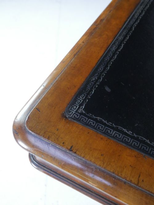 LEATHER TOP WRITING DESK - ADDITIONAL PHOTO 8