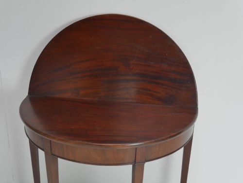 GEORGIAN DEMI LUNE SIDE TABLE - ADDITIONAL PHOTO 2