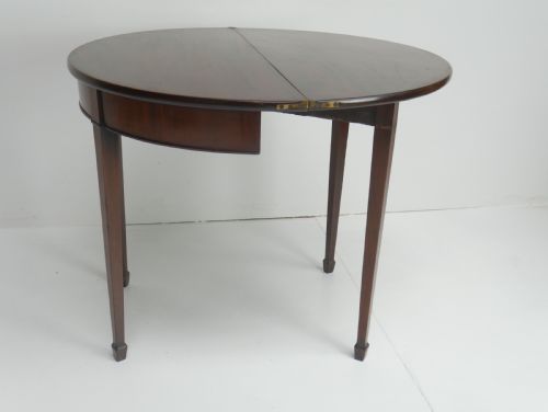 GEORGIAN DEMI LUNE SIDE TABLE - ADDITIONAL PHOTO 6