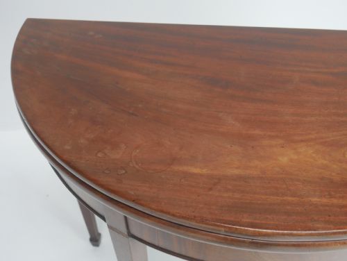 GEORGIAN DEMI LUNE SIDE TABLE - ADDITIONAL PHOTO 7