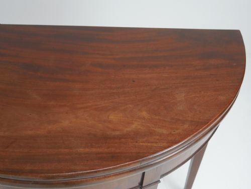 GEORGIAN DEMI LUNE SIDE TABLE - ADDITIONAL PHOTO 8