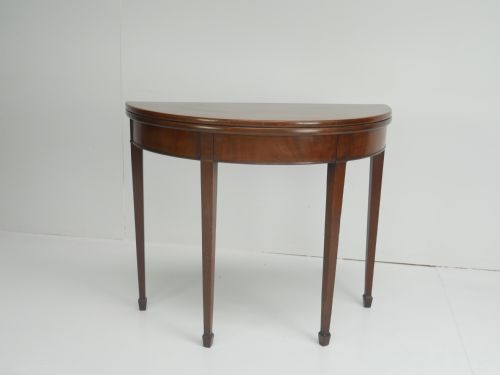 GEORGIAN DEMI LUNE SIDE TABLE - ADDITIONAL PHOTO 9