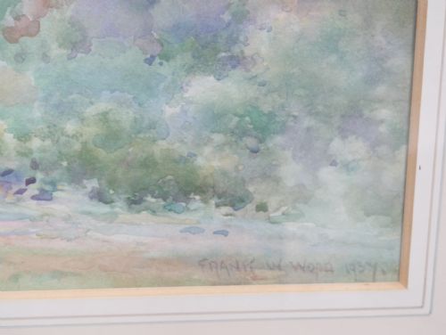 FRANK WOOD PAINTING BAMBURGH CASTLE - ADDITIONAL PHOTO 4