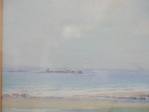 FRANK WOOD PAINTING BAMBURGH CASTLE - ADDITIONAL PHOTO 7