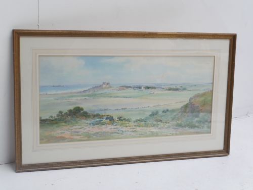 FRANK WOOD PAINTING BAMBURGH CASTLE - ADDITIONAL PHOTO 8